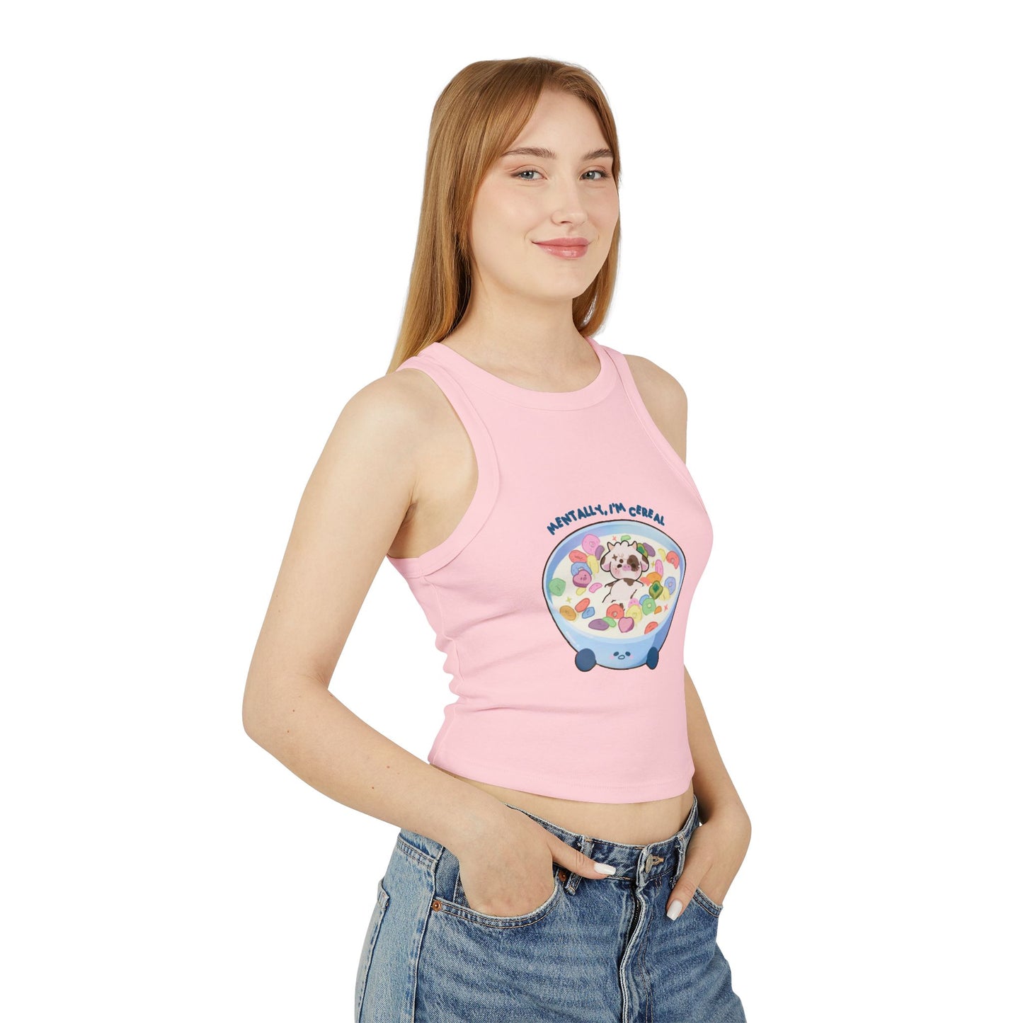 "Mentally, I'm Cereal" Mo Pyjamas Tank Top