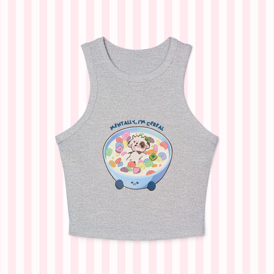 "Mentally, I'm Cereal" Mo Pyjamas Tank Top