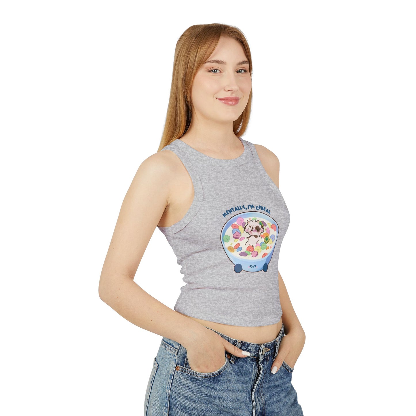 "Mentally, I'm Cereal" Mo Pyjamas Tank Top