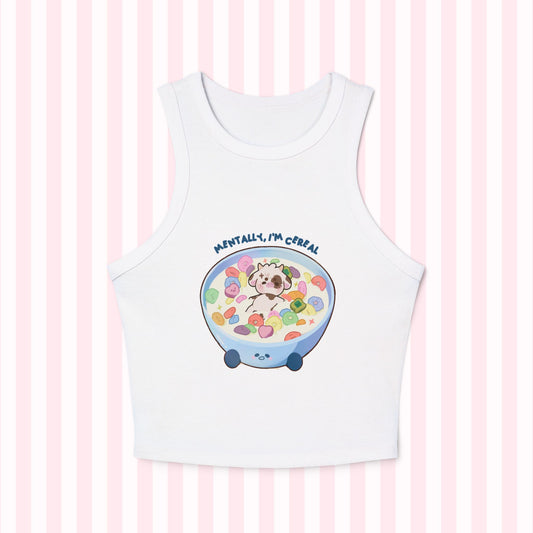 "Mentally, I'm Cereal" Mo Pyjamas Tank Top