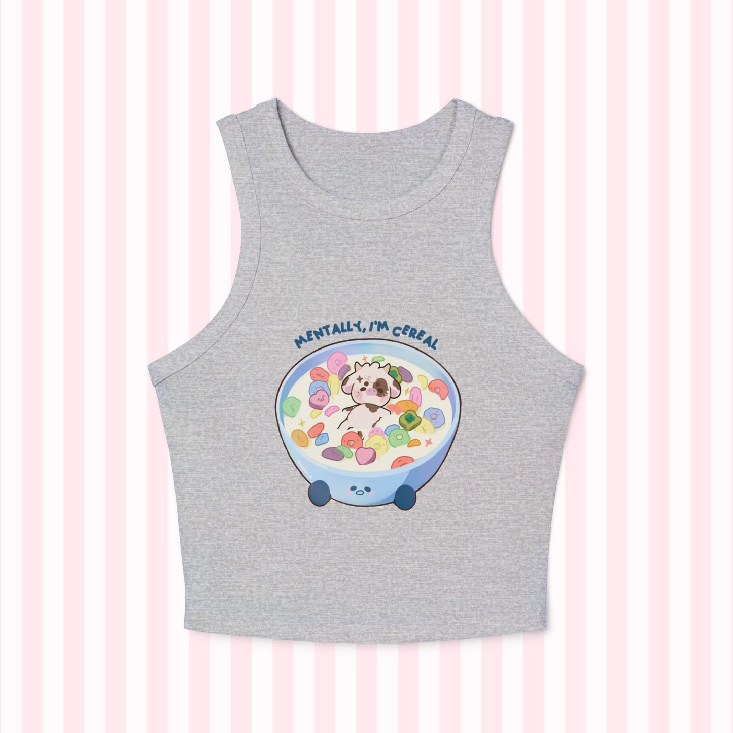 "Mentally, I'm Cereal" Mo Pyjamas Tank Top