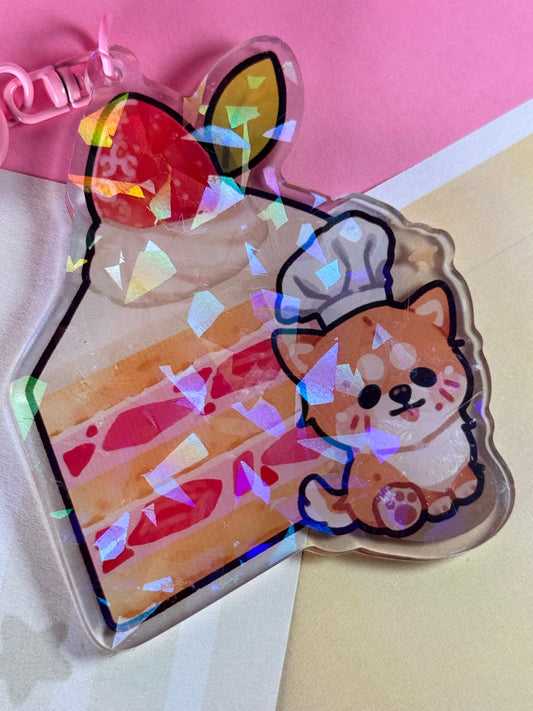 Takeru's Strawberry Cake Keychain