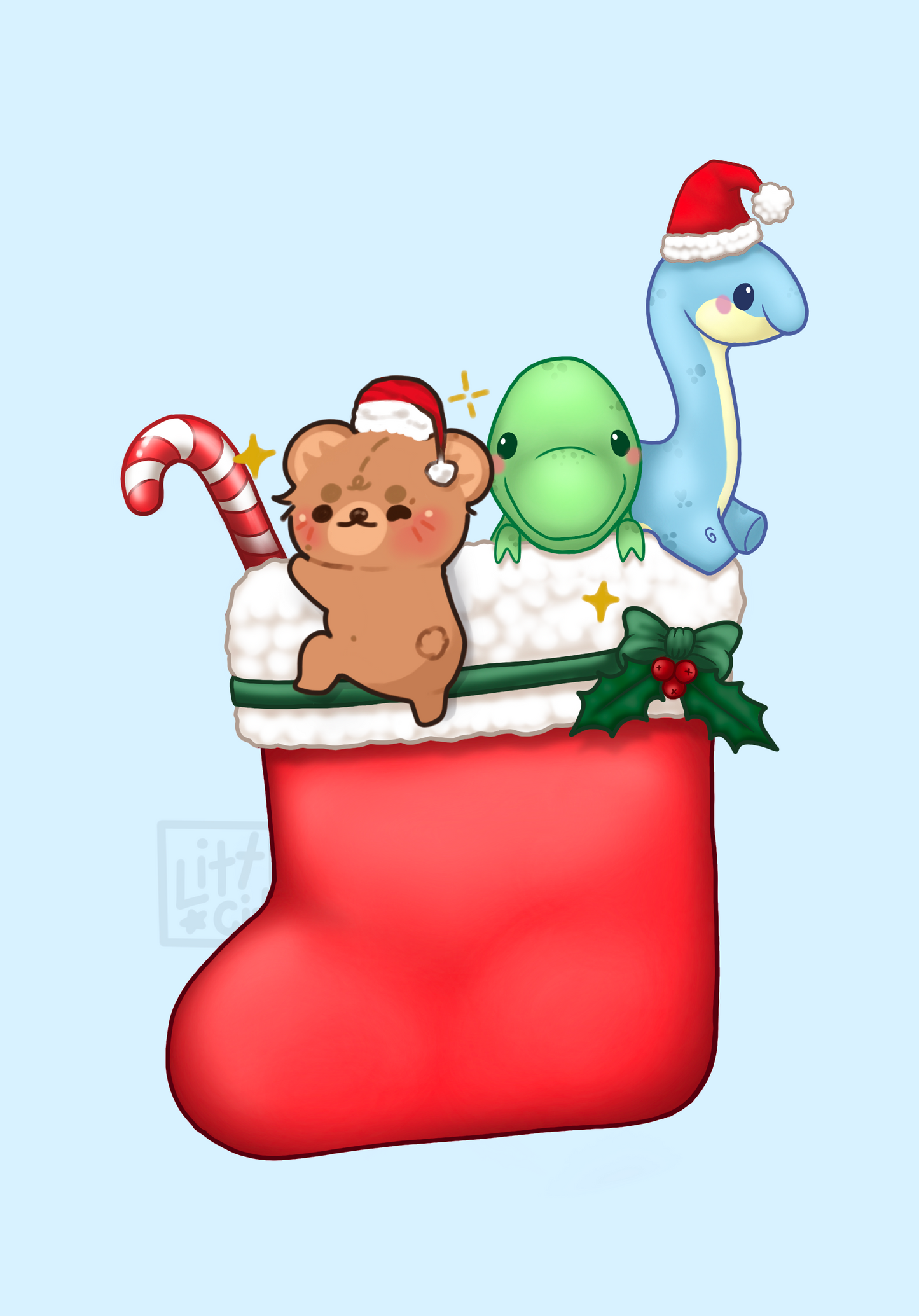 2025 Christmas Stocking Keychain